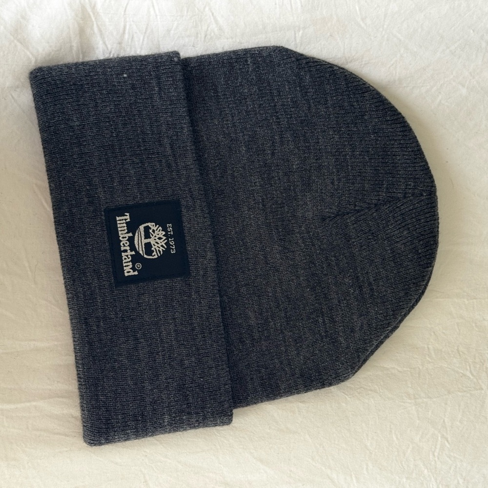 Timberland Charcoal Knit Beanie